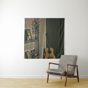 Cool guitarist gift tapestry
