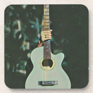 Cool guitarist gifts coaster