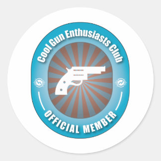 Cool Gun Enthusiasts Club Classic Round Sticker