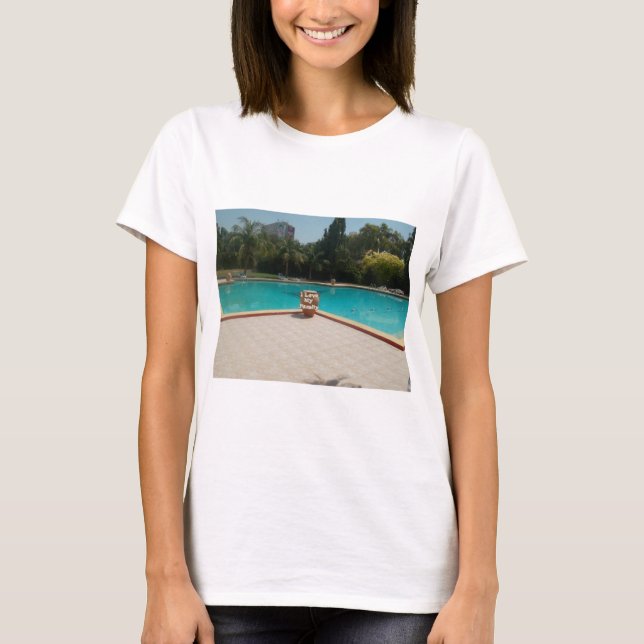 Cool Hakuna Matata Pool Side I love My Family.jpg T-Shirt (Front)