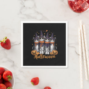 Cool Halloween Cats Gift for Daughter Gift for Her Napkin