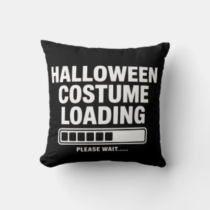 Cool Halloween Costume Loading Graphic Spooky Throw Pillow