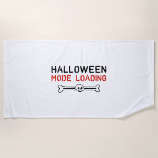 Cool Halloween Saying Halloween Party Beach Towel