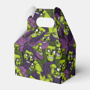 cool Halloween zombies tiled party  Favor Box