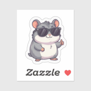 Cool Hamster Sticker