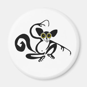 Cool hand drawn AYE-AYE - Weird wildlife- Lemur Magnet