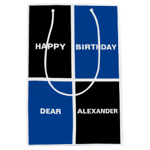 Cool Happy Birthday Medium Gift Bag