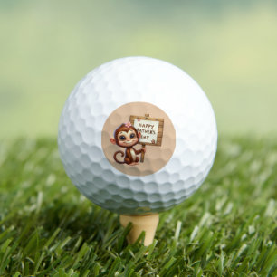 Cool Happy Father's Day monkey Golf Balls