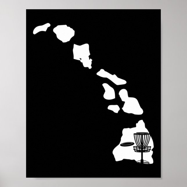 Cool Hawaii Disc Golf - Frisbees Disc Golfing Frol Poster (Front)