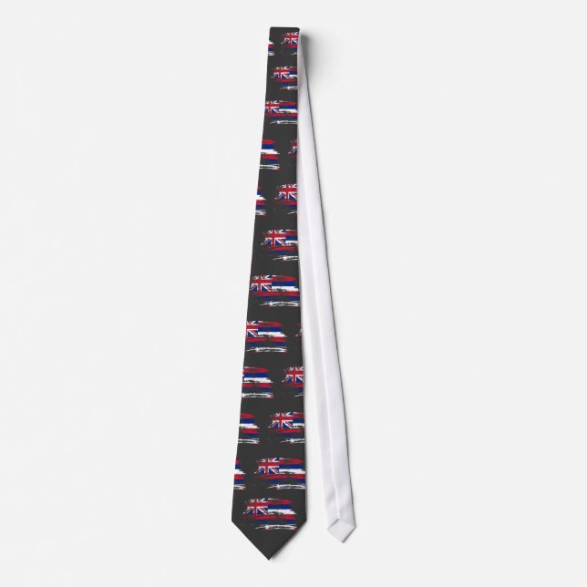 Cool Hawaiian flag design Tie (Front)