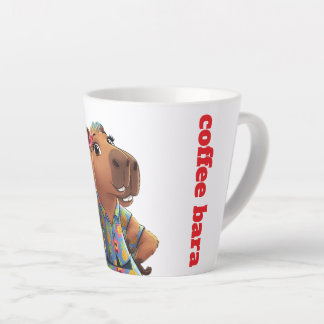 Cool Hawaiian Shirt Capybara Coffee Bara Latte Mug