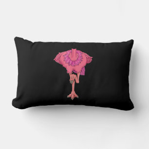 Cool Headless Flamingo Halloween Costume Funny Lumbar Pillow