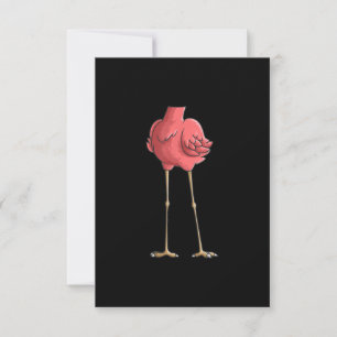 Cool Headless Flamingo Halloween Costume Gifts Thank You Card