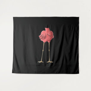 Cool Headless Flamingo Halloween Lazy Tapestry