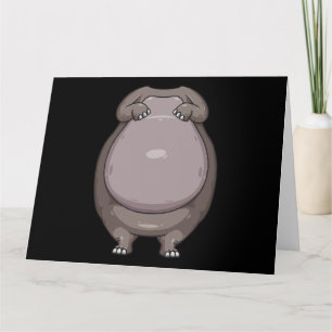 Cool Headless Hippo Halloween Costume  Funny Lazy Card