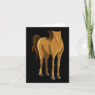 Cool Headless Horse Halloween Costume Funny Lazy D Card