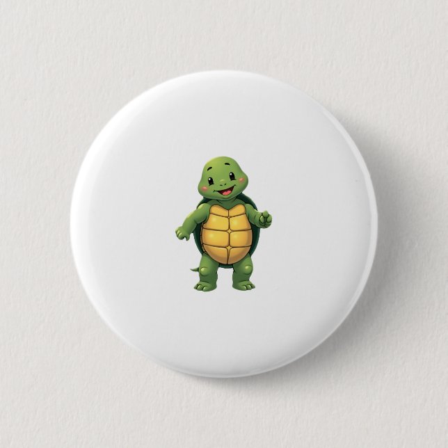 Cool Headless Turtle Halloween Costume _ Funny Laz 2 Inch Round Button (Front)