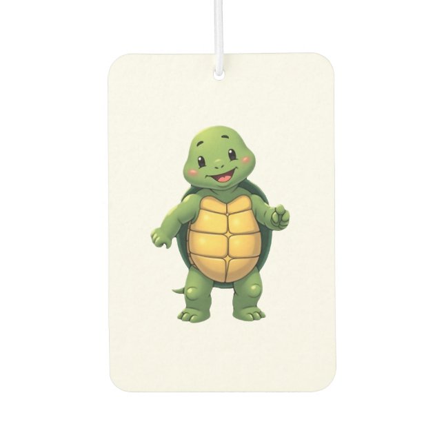 Cool Headless Turtle Halloween Costume _ Funny Laz Air Freshener (Front)