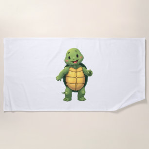Cool Headless Turtle Halloween Costume _ Funny Laz Beach Towel