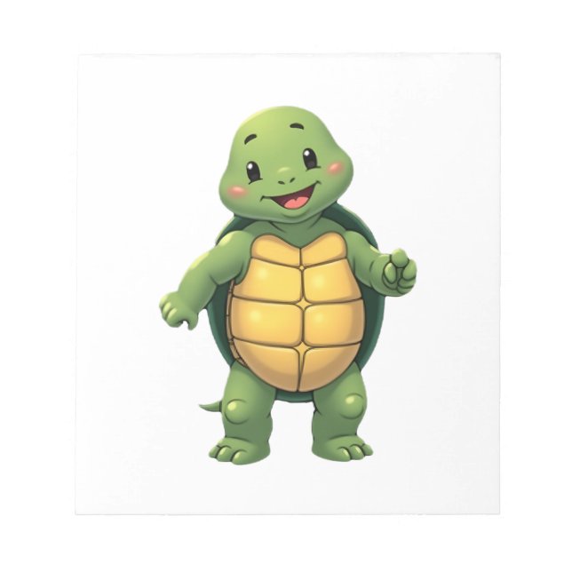 Cool Headless Turtle Halloween Costume _ Funny Laz Notepad (Front)