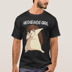 Cool Hedgehog For Girls Kids Spiny Quills Garden A T-Shirt
