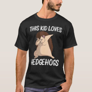 Cool Hedgehog For Kids Boys Spiny Quills Garden An T-Shirt