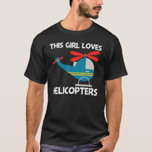 Cool Helicopter For Girls Mom Aircraft Aviation Pi T-Shirt