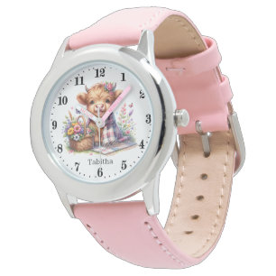 Cool Highland cow add name Watch