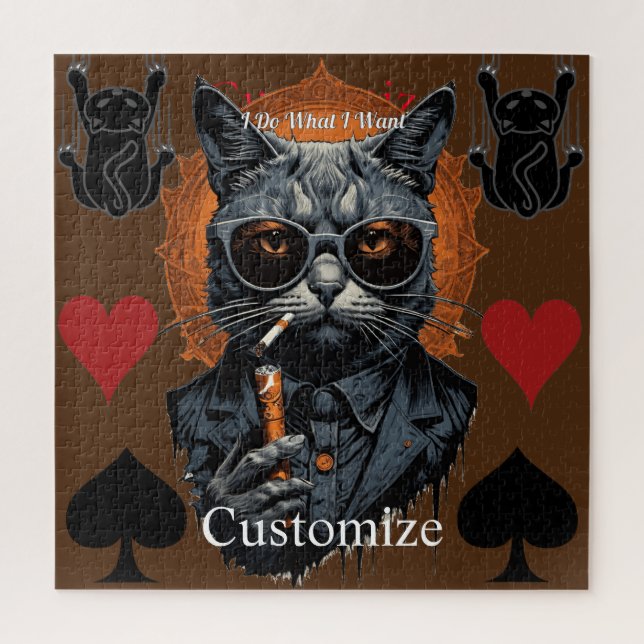 Cool Hip Cat Thunder_Cove Jigsaw Puzzle (Vertical)