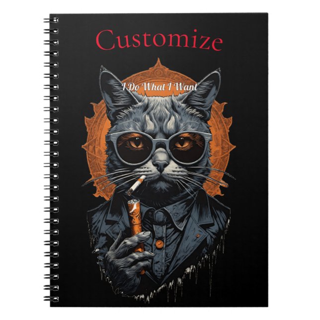 Cool Hip Cat Thunder_Cove Notebook (Front)
