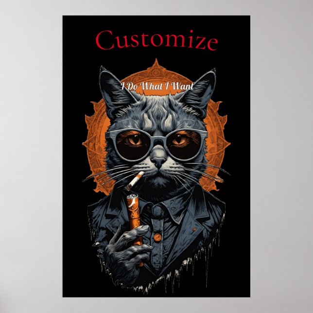 Cool Hip Cat Thunder_Cove Poster (Front)