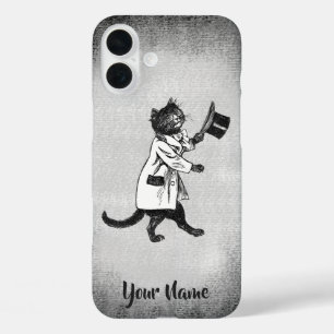 Cool Hip Cat Vintage Black White iPhone 8/7 Coque
