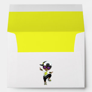 Cool Hip Hop African American Rap Boy Envelope