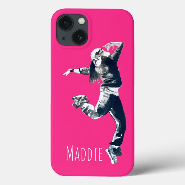Cool hip hop dancer art Case-Mate iPhone case (Back)