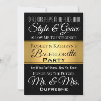 Cool Hip Hop His & Hers Bachelor/Bachelorette