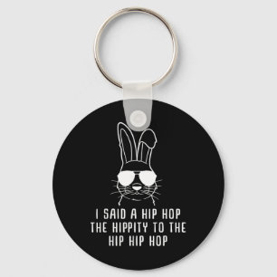 Cool Hip-hop Sungl Bunny Easter Gift Mens And Wome Keychain