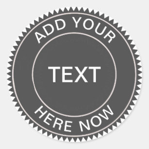 Cool Hipster Blackboard Business Logo Sticker