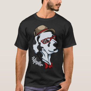 Cool Hipster Dalmatian Sunglasses T-Shirt