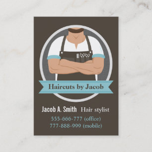 Cool Hipster élégant Barber Shop Cartes de visite