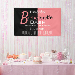 Cool His & Hers Combo Bachelor/ette Personalized Banner