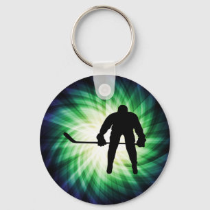 Cool Hockey Player Keychain