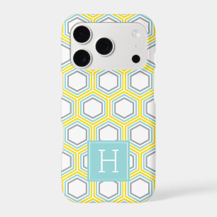 Cool Honeypeb Motif et Aqua Monogram