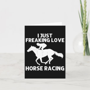 Cool Horse Racing Art For Men Women Horseback Ridi Card
