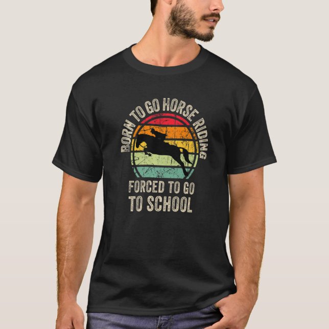 Cool Horse riding Graphic for Son Equestrianism Pr T-Shirt (Front)