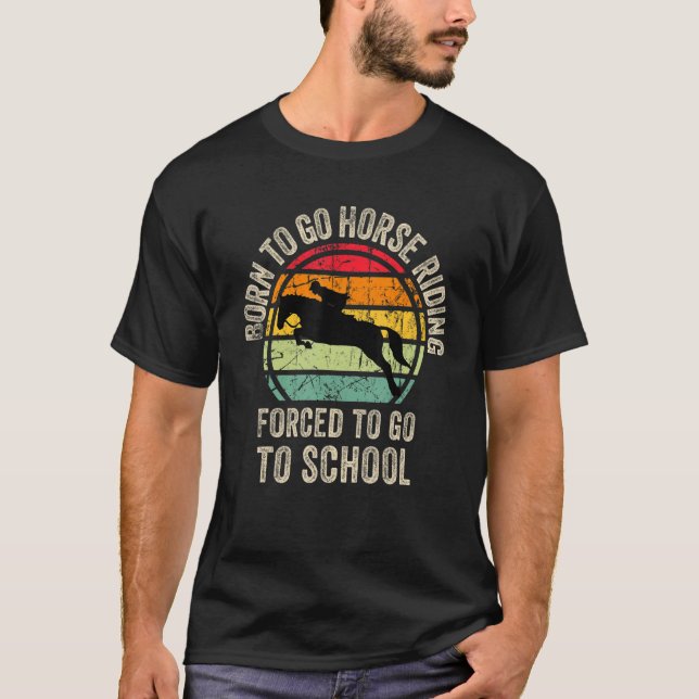 Cool Horse riding Graphic for Son Equestrianism T-Shirt (Front)
