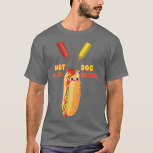 Cool Hot Dog Eating Champion Graphic T-Shirt