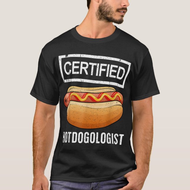 Cool Hotdog Outfit For Men Women Adult Hotdog Hot  T-Shirt (Front)
