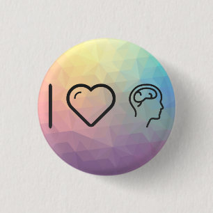 Cool Human Brain 1 Inch Round Button