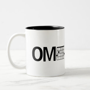 Cool Humour OMG Guitar G Major Chord Two-Tone Coffee Mug