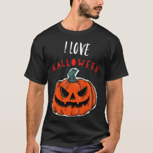 Cool I Love Halloween Jack O Lantern 1 T-Shirt